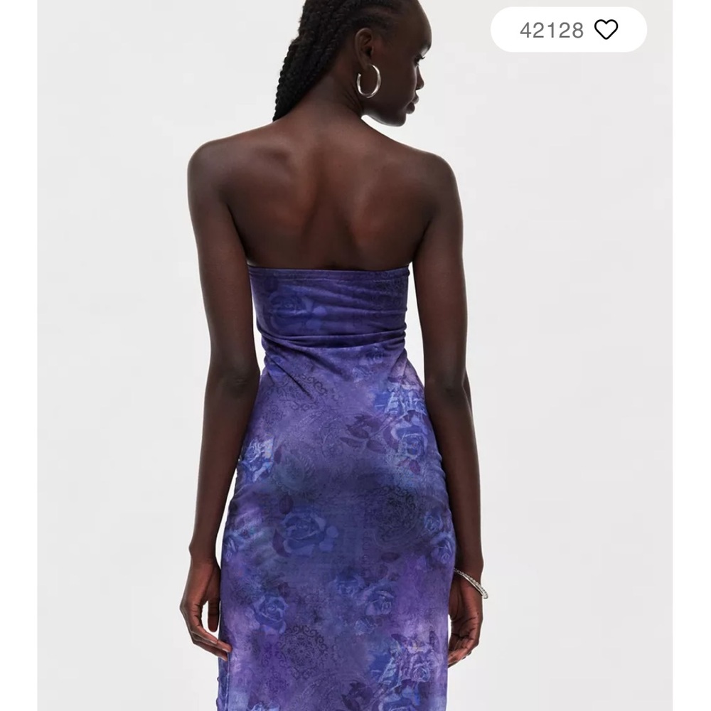 Urban Outfitters Purple Strapless Dress - Picture 5 of 6
